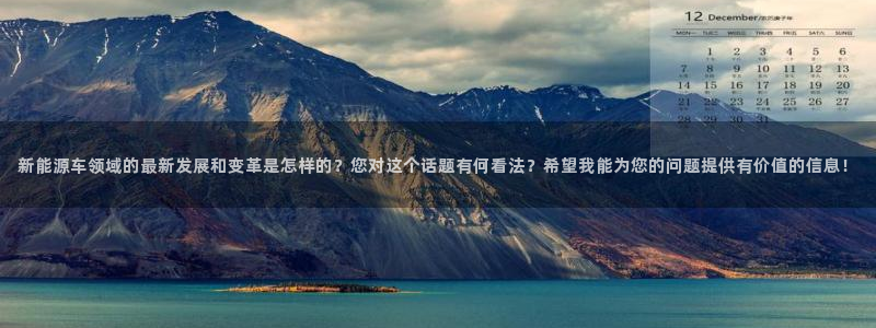 摩根国际娱乐会所：新能源车领域的最新发展