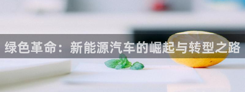 摩根娱乐50186联系：绿色革命：新能源