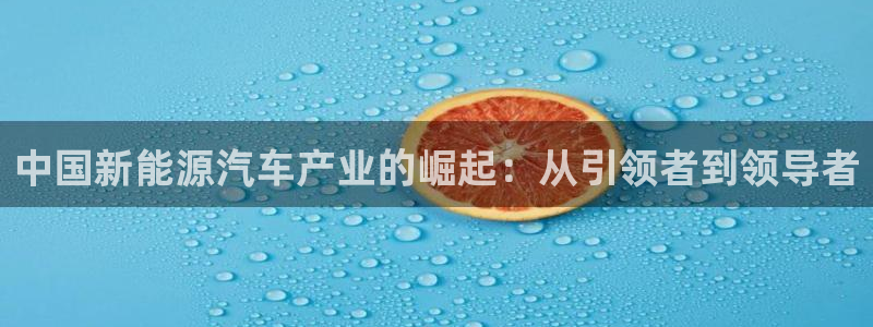 摩根娱乐宝微信客服:中国新能源汽车产业的崛起:从引领者到领导