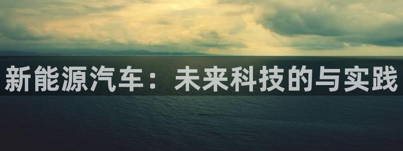 摩根娱乐二三事:新能源汽车:未来科技的与实践