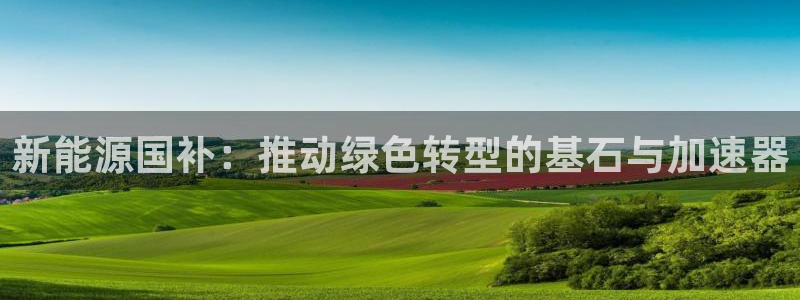 摩根娱乐50186叩杨:新能源国补:推动绿色转型的基石与加速