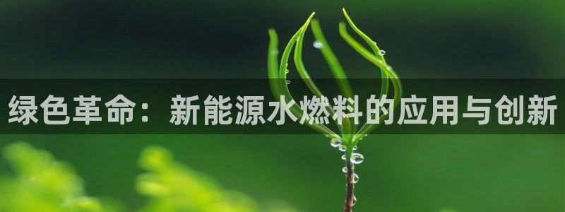 义乌摩根娱乐会所:绿色革命:新能源水燃料的应用与创新