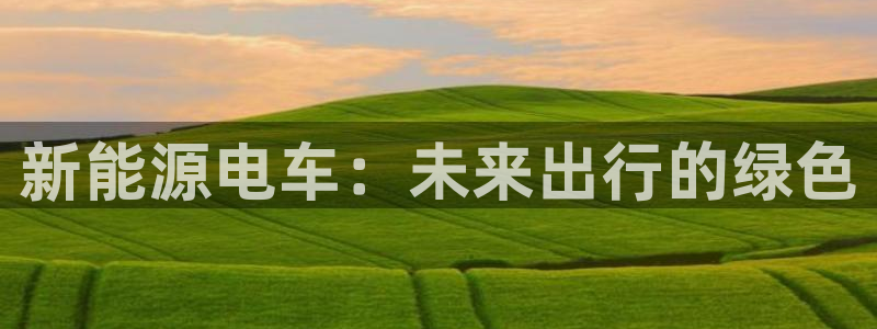摩根娱乐50186:新能源电车:未来出行的绿色