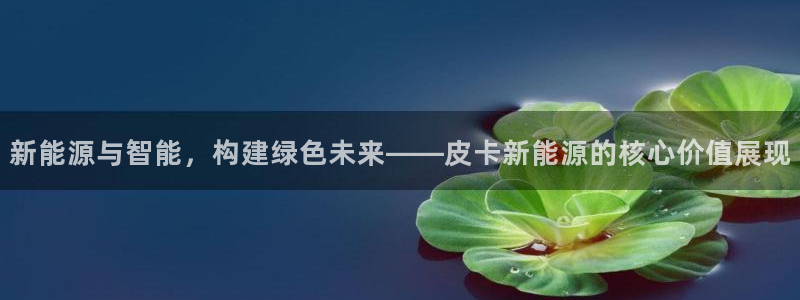 摩根娱乐外汇:新能源与智能,构建绿色未来——皮卡新能源的核心