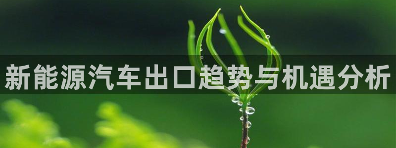 首页摩根娱乐:新能源汽车出口趋势与机遇分析